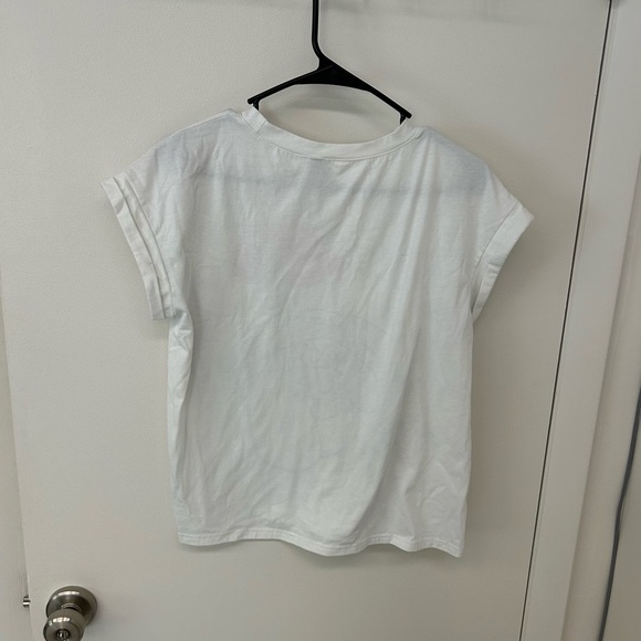 CBR White Graphic Tee with Red Lips - Picture 2 of 3